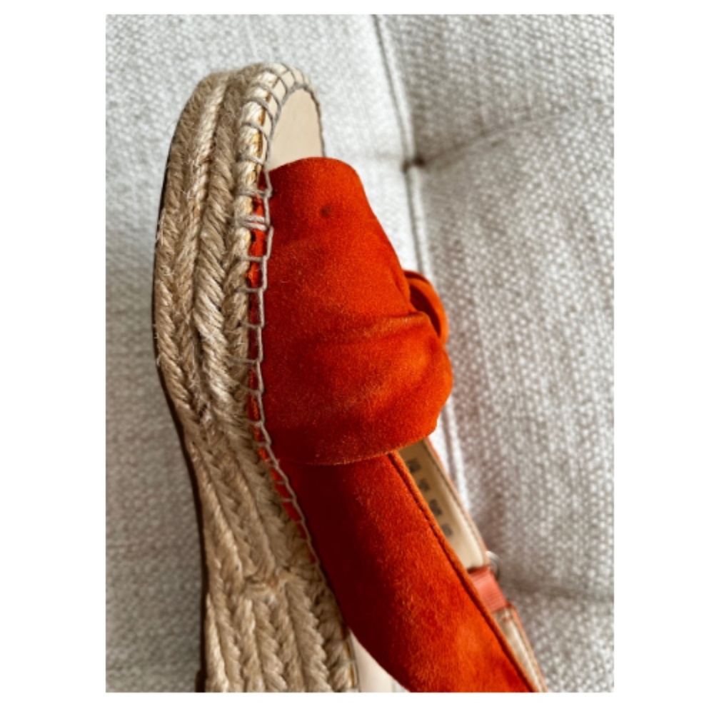 Women's Franco Sarto Tangerine Pirouette Suede Espadrille Slingback Sandals. 7M - Picture 11 of 16